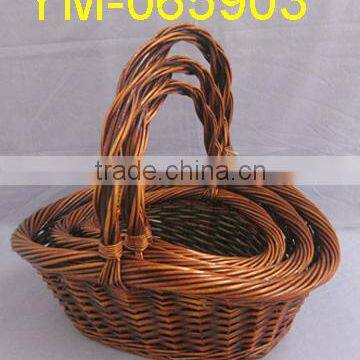 big willow basket with handle