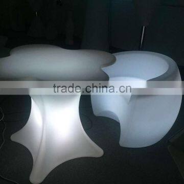 Modern Classic Plastic Colorful Lighting Illuminated RGB LED Chair With Table photo-5