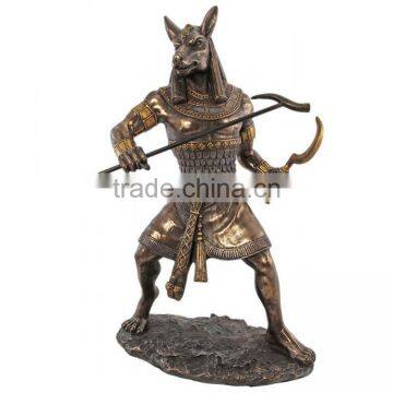 Handicraft Sculpture Egyptian Home Decor Bronze Anubis Statue photo-3