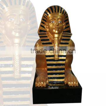 Large Outdoor Sculptures Fiberglass Pharaoh Sphinx Egyptian Statues for Sale photo-2