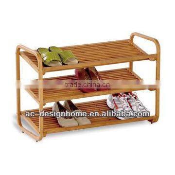 WOODEN SHOES RACK X 3