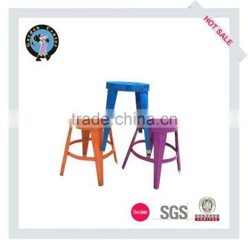 2016 Colorful outdoor metal garden stool