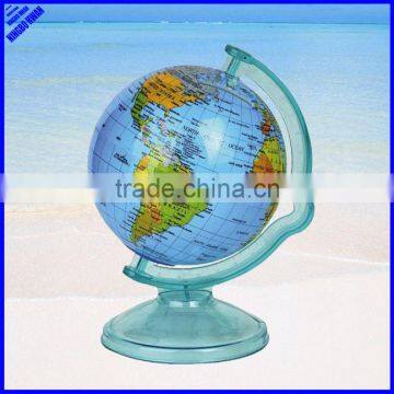 Quality 106mm plastic rotating mini world globe