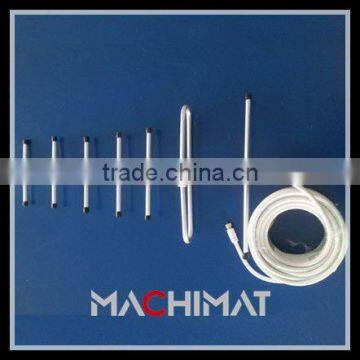 FM receiver antenna, Yagi directional antenna 7 unit with 15m wire