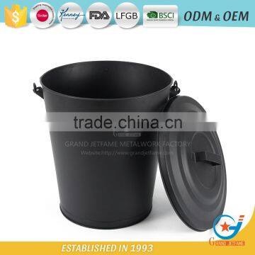 Good Quality Coal Bucket With Wooden Handle Fireplace Hot Coal Bucket photo-4