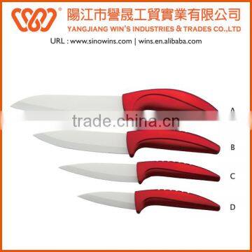 A3214 Unique Quality 4pcs Ceramic Blade Knife Set With Plastic Handle photo-3