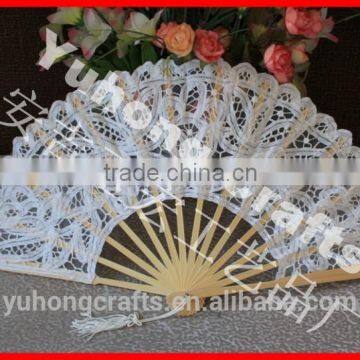 Bridal Held White Lace Fan