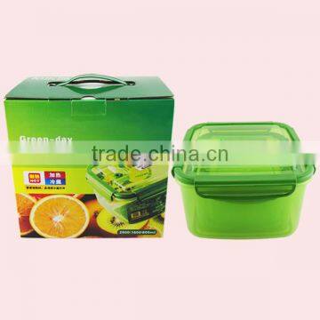 Silicone Edge Square Plastic Container With Lid photo-6