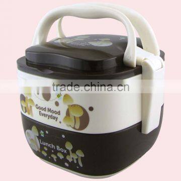 Double Layers Portable Square Plastic Bento Lunch Box photo-6