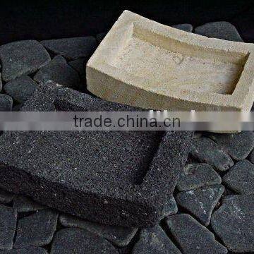 STONE CURVE SOAP TRAY