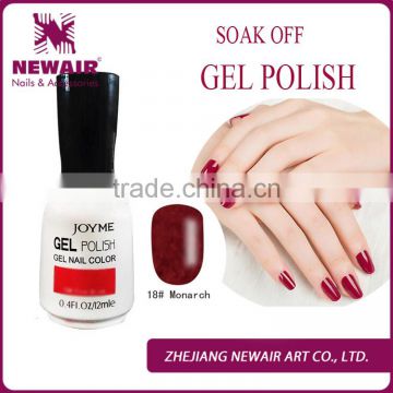 Soak off UVLED uv gel nail polish manufacturer high quality nail gel polish