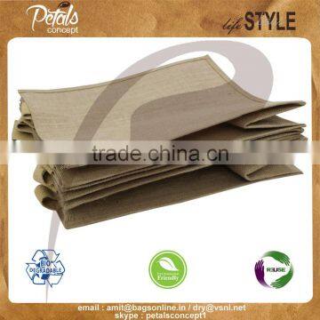 2017 Designer PP Laminated Jute Tote Bag With Web Handle Set of Three Bag photo-5