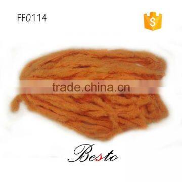 Cheap wholesale in stock small MOQ DIY artificial feathers boa for making scarf/hat/toy