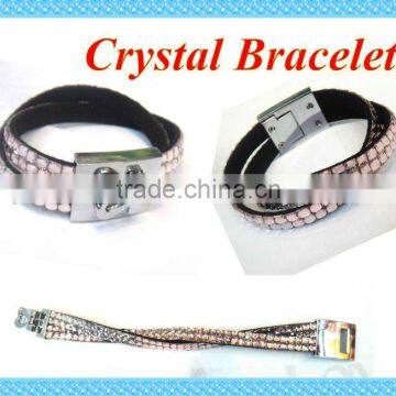 Fashion Resin Crystal Bangle Bracelet
