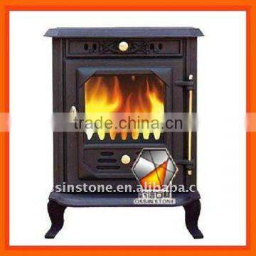 Cast iron material wood burning fireplaces