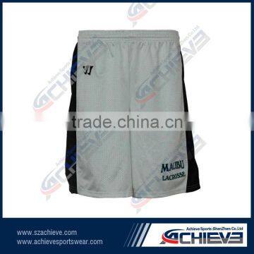 Custom full sublimation youth trainning lacrosse shorts