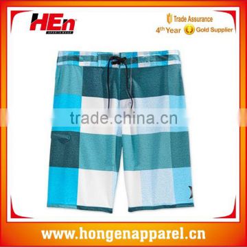 Hongen apparel custom sublimation boardshorts, surf shorts for OEM design