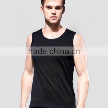 Wholesale Gym Fitness Plain Tank Top Dry Fit Custom Singlet Vest Men photo-4