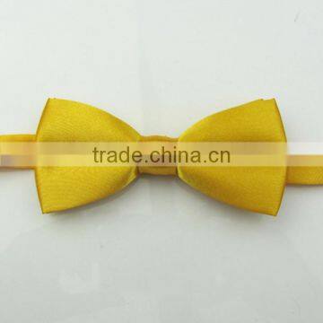 HD-B38-6 hot sale solid satin bow tie for baby