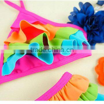 2pcs/lot Baby Girl Swimwear Summer Children Bikini Cute Swimwear photo-5