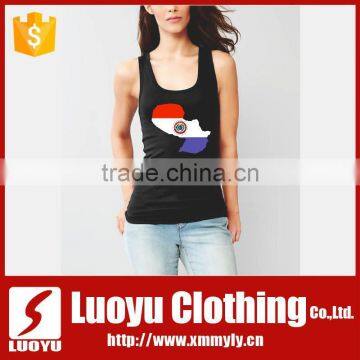 100% cotton running singlets sexy women sleeveless shirts