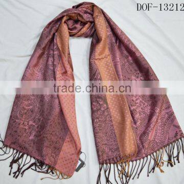 Fashion Large Hot Jacquard Paisley Dot 100%rayon Soft New Shawl photo-3