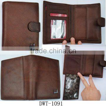 Fashion men cowhide skin wallet leather purse