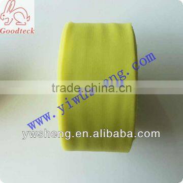 Soft yellow nylon tulle roll for skirt