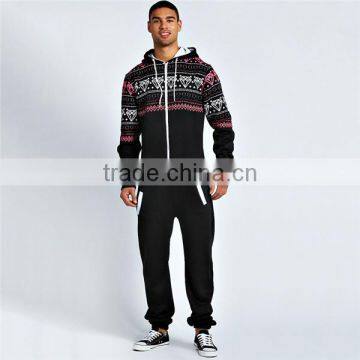 PA0027A diamond printed onesie jumpsuit for men