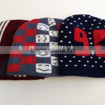 100% Acrylic Comfortable Hip Hop Knitted Beanie Hat