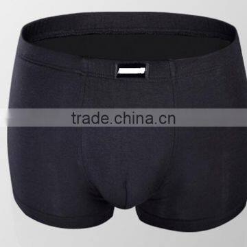 mens plain bomboo spandex basic short boxers