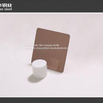 China Supplier 304 Wine Red Mirror Stainless Steel Sheet Price photo-2