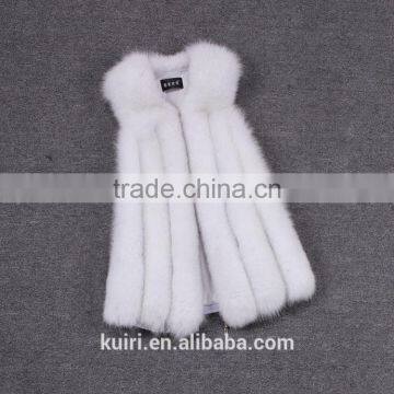 New 2016 Arrival Winter Warm Fashion Women Import Coat Fur Vest High-Grade Faux Fur Coat Fox Fur Long Vest photo-2