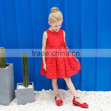 S17614A Kids Wear 2017 European Frock Design Girl Kids Summer Dress photo-2