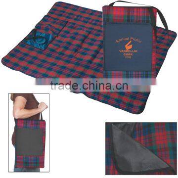 Picnic Blanket - measures 70" x 55", made from acrylic front with PE backing and polyester pocket