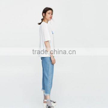 Fahion Women Top Printed Letter White Short Sleeve T-Shirts photo-2