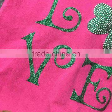 St.Patrick Design 2016 Girls Summer Dress Hot Pink Love Long Sleeves Girls Cute Party Dress With Matching Accessories photo-2