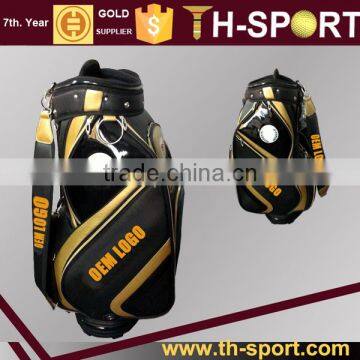 China Custom made PU golf staff bag for sale