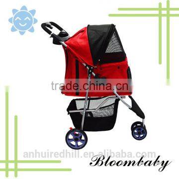 Three Wheel Pet Stroller / Cat & Dog Foldable Carrier Strolling Cart photo-3