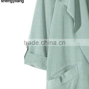 Wholesale Women Casual Jacket Custom High Quality Jacket in a Lyocell Blend photo-6