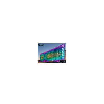 outdoor full color big LED mesh screen