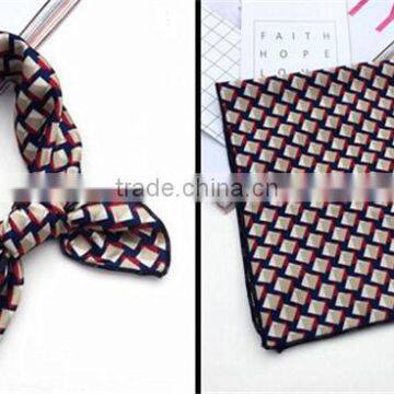 Women Digital Print Custom Design Silk Scarf photo-2