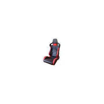 Comfortable PU Leather Sport Auto Racing Seats / Black And Red Racing Seats