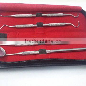 dental hygiene kit/ high quality stainless steel dental tooth cleaning instruments/4 pcs scalar kit