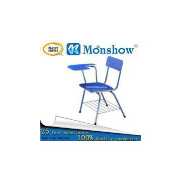 School Plywood Chair With Writing Pad, Bule Color Of School Furniture