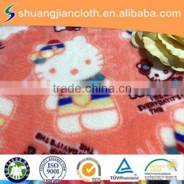 pattern customized polyester flannel bedgown fabric