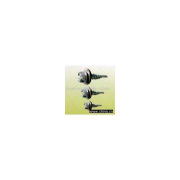 Self-drilling screws with washer