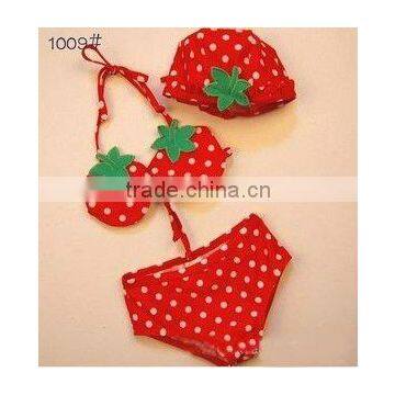 Baby Girls Red Strawberry Bikini Baby Swimwear - Kids' Bathing Suit Girls Swimwear Girl SwimSuit