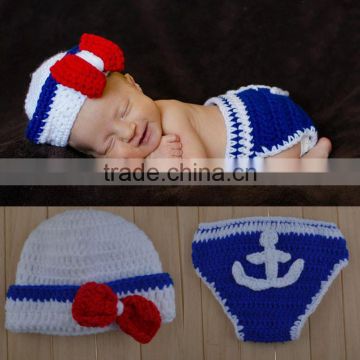 New Newborn Baby Infant Knitted Crochet Costume Photo Photography Prop