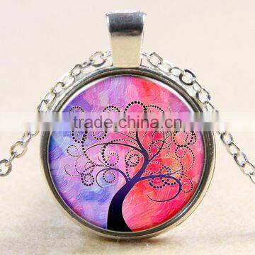 XP-TGN-LT-153 Hot Sale Time Antique Gemstone Gem Mandala Dome Cabochon Necklace For Gift Women Men Child photo-2